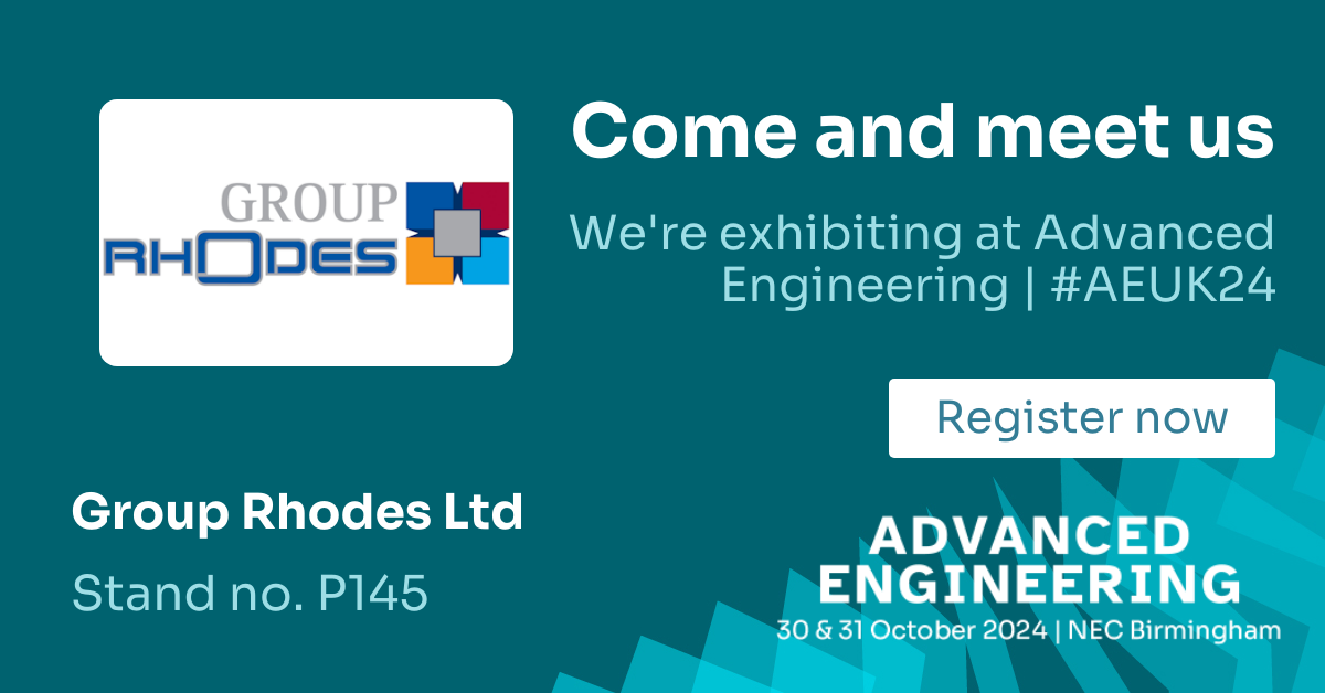 Group Rhodes are Exhibiting at Advanced Engineering 2024